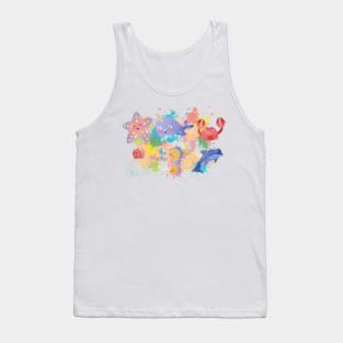 Colorful Sea Life For Kids Tank Top